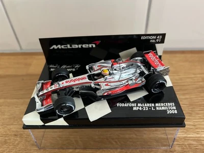 Minichamps 1/43 Lewis Hamilton 2008 Vodafone McLaren Mercedes - Image 1 of 2