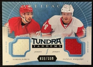 2015-16 T.Jurco|G.Nyquist Artifacts Tundra Tandems Trikots blau #TT-NJ /399 - Bild 1 von 2
