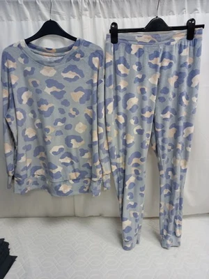 🙈 George Blue Soft Fleece Style 2 Piece Pyjama Set Size 8-10 Good Condition - image 1 of 4