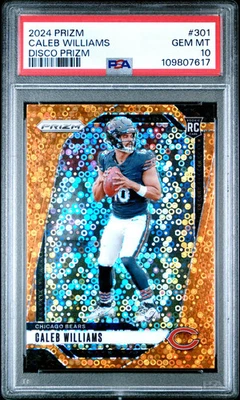 Discoteca Panini Prizm Caleb Williams #301 2024 PSA 10 Foto 1 de 2
