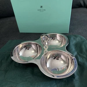 ERCUIS Silverplate 3 Cup Snack Nut Server - Picture 1 of 6