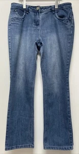 George Straight Women’s Blue Denim Jeans UK Size 16 - Picture 1 of 6