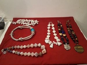 Modische klobige Statement Halsketten Damen Schmuck 6 Stück - Bild 1 von 8