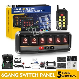 COLIGHT RC-800 6 Gang RGB Switch Panel Panel w/Remote Controller Upgraded Mode - Picture 1 of 17