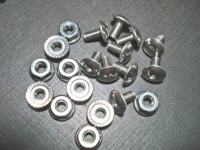 10 GM Buick Chevy 10-32 x 3/8" acero inoxidable rejilla remache tornillos tuercas brida  Foto 1 de 4