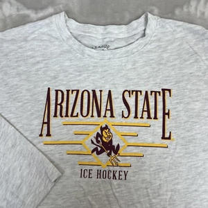 Arizona State University Top Womens Medium Sun Devils Hockey Tee Casual Cotton - Picture 1 of 9