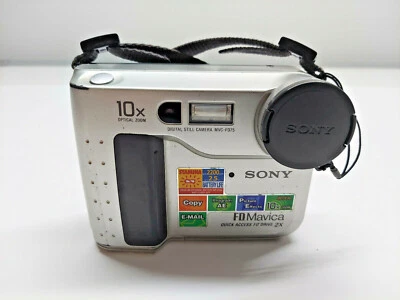SONY MVC-FD75 Digital Camera FD Mavica 3.5” Disk 10X Zoom NO Battery FOR PARTS  - Image 1 of 4