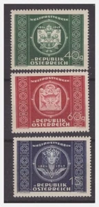 AUSTRIA 1949 - 75° ANNIVERSARIO UPU SERIE NUOVA ** MNH - Imagen 1 de 1