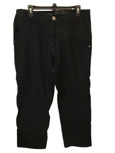 Tommy Bahama Dress Pants Mens 33X32 Black Straight Leg Silk Blend Hawaiian - Picture 1 of 10