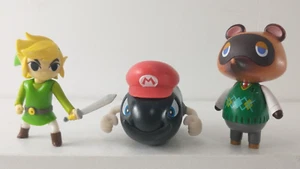 World Of Nintendo Action Figures - Link From Zelda, Mario Bullet Bill & Tom Nook - Picture 1 of 8