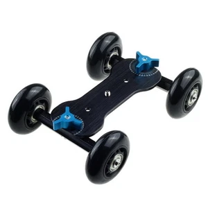 Cool Table Top Dolly Mini Car Skater Track Slider Fr DSLR Video Film Camera Rig - Bild 1 von 5