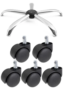 Heavy Duty Metal Replacement Office Desk Gaming Chair Seat Base FREE 5 CASTORS - Picture 1 of 6