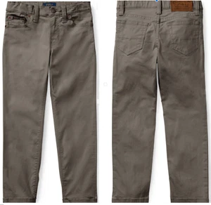 Ralph Lauren Polo Junior Boy's, Varick Stretch Cotton Pant, Fall Gray, 20 - Picture 1 of 1