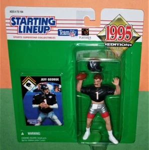 1995 JEFF GEORGE sole Atlanta Falcons Starting Lineup - Picture 1 of 3