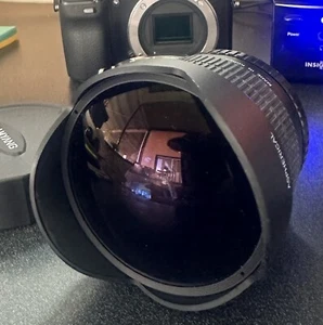 SAMYANG AE 8mm F3.5 FISH-EYE CS Made In Korea - Picture 1 of 7