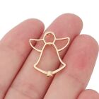 20pcs Gold Angel Wings Spacer Beads Charms for Bracelet Jewelry Making 25x21mm