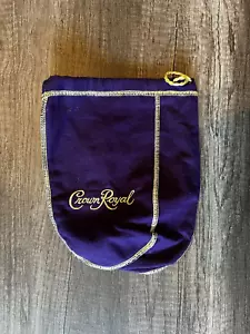 lila gold Flanell Crown Royal 12 x 9 1,75 Liter Beutel Kordelzug Versteck Whisky - Bild 1 von 3