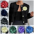 Suit Sweater Coat Large Flower Brooch Fabric Handmade Accessories Pin Brooch