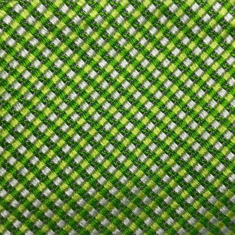 Pajarita Hombre Seda Verde Amarillo Cuadros AUTOCORBATA Pajarita Foto 1 de 4