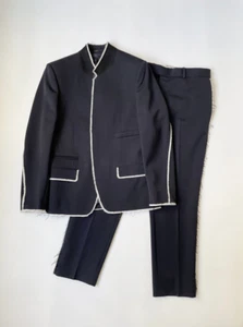 Alexander McQueen S/S 16 Raw Edge Suit Size 50/Medium/32" Waist - Picture 1 of 21