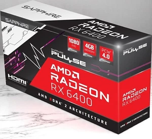 SAPPHIRE PULSE Radeon RX 6400 GAMING 4GB Graphics Board GPU GDDR6 ATX - Picture 1 of 9