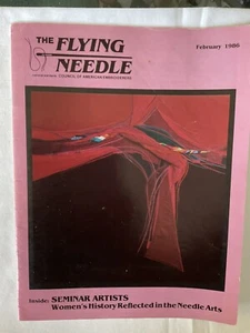The Flying Needle Magazine Council Of American Embroiderers 1986 February Used - Imagen 1 de 3