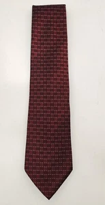 Apt. 9 rote geometrische Krawatten 100 % Seide - Bild 1 von 4