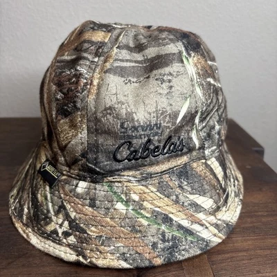 Cabela's Camuflaje Gore-Tex Caza Cubo Sombrero Talla Mediana/Grande Polartec Thinsulate Foto 1 de 4