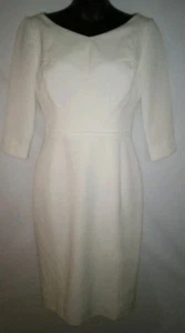 Black Halo Sheath White Dress Sz 2 - Picture 1 of 6