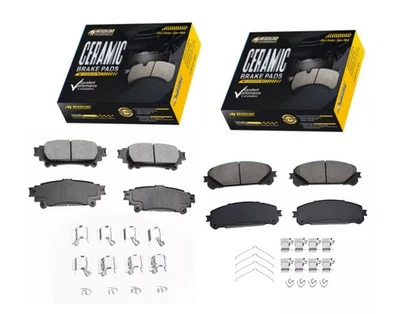 For 2011 2012 2013 - 2020 Toyota Sienna 2.7L 3.5L Front Rear Ceramic Brake Pads Foto 1 de 4