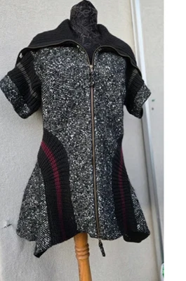 Уникальный Jean paul gaultier Италии шерсти свитер пальто размер 6/8/10/I 40/M/средний - Изображение 1 из 4