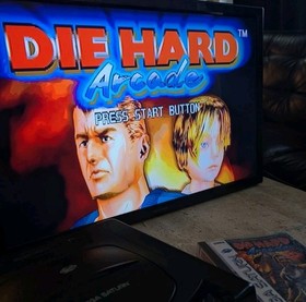 Die Hard Arcade (Sega Saturn, 1997) - CIB w registration, Authentic, tested