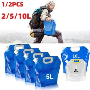 2/5/10L Collapsible Camping Emergency Water Storage Container Carrier Bag - Picture 1 of 13