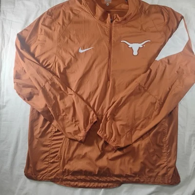 Nike Better World Ventilated Reflective Running Jacket LonghornsOrange XL 1/4zip - Image 1 of 4