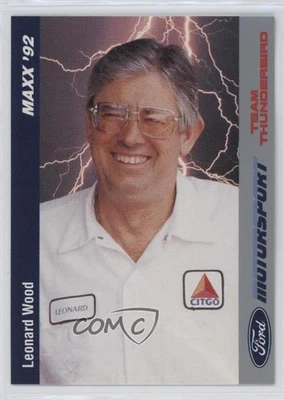 1992 Maxx Ford Motorsport Team Thunderbird Leonard Wood #31 HOF - Image 1 of 2