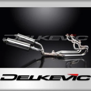 HONDA ST1100 PAN EUROPEAN 89-02 EXHAUST SYSTEM 350mm STAINLESS OVAL SILENCERS - Picture 1 of 4