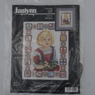 Nuevo en paquete sellado Janlynn Melanie kit de punto de cruz contado #105-21  Foto 1 de 4