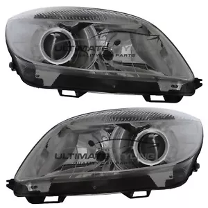 Headlights Skoda Fabia 2010-2015 Projector Type Headlamps 1 Pair Left & Right - Picture 1 of 24