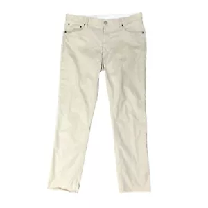 Daniel Cremieux Pants Mens 36 Ivory Signature Collection Mid Rise Cotton Blend - Picture 1 of 11