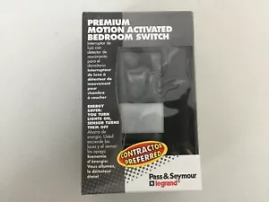 PASS & SEYMOUR MCB-BKCC4 MOTION ACTIVATED BEDROOM SWITCH - Picture 1 of 4