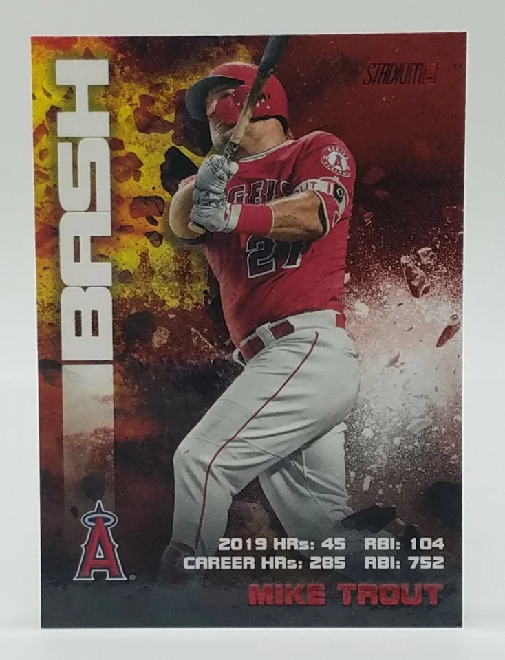 2020 Topps Stadium Club MIKE TROUT Red Parallel BASH & BURN #BAB-2 Angels 🔥🔥🔥 - Image 1 of 2
