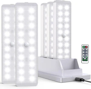 Rechargeable 5 Pcs LED Closet Lights with Remote - Motion Sensor & Dimmer - Picture 1 of 8