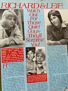Leif Garrett, Richard Hatch, Full Page Vintage Clipping, aa - Picture 1 of 1