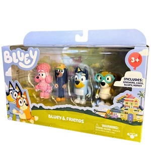 BLUEY & Friends 4pk Figures Snickers, Honey & Coco 2.5-3 inch Collectible Toys - Picture 1 of 6