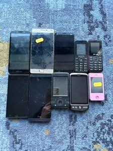 Job Lot 49 - 10x Untested Mixed Models Faulty Mobile Phones Spares Repairs - Imagen 1 de 2