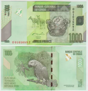 Congo D. Republic 1000 Francs 2005 Replacement - Picture 1 of 1