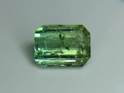 19.14CT STUNNING UNTREATED BI-PARTI COLOR yGREEN/vsbGREEN AFGHANISTAN TOURMALINE - Image 1 of 4