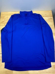 Under Armour ColdGear Reactor 1/4 Zip Pullover XL Blue Casual Activewear #7671 - Picture 1 of 6