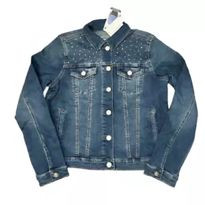 Women’s Classic Western Jean Jacket with Bling Detailing NWT - Picture 1 of 4