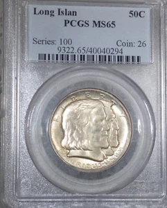 1936 Long Island Commemorative Half Dollar PCGS graded MS 65 - Picture 1 of 4